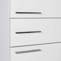 Dulap Multifunctional Adore Diamond, 2 usi, 1 sertar, Alb Lucios, 45 x 187 x 40 cm