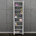 Dulap multifunctional Adore Diamond, 8 rafturi, 2 Usi, Alb 50x181x37 Cm