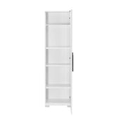 Dulap Multifunctional Adore Diamond, Usa reversibila, 5 rafturi, Alb, 45 x 169 x 32 cm