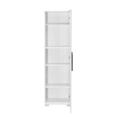 Dulap Multifunctional Adore Diamond, Usa reversibila, 5 rafturi, Alb, 45 x 169 x 32 cm