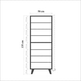 Dulap Multifunctional Filinta cu 2 Usi, Stejar, 50 x 38 x 135 cm
