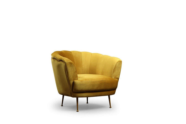Fotoliu Daisy, Galben muştar, 97x93x84 cm