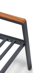 Garden Lounge Set Defne, Alb/Negru