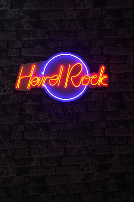 Lampa Neon Hard Rock, Albastru
