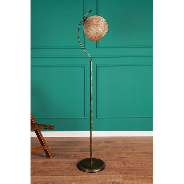 Lampadar Chaper, Auriu, 30x165x30 cm