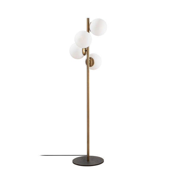 Lampadar Luxer, Auriu, 32x32x130 cm
