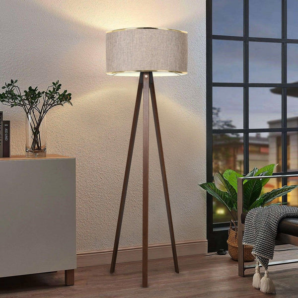 Lampadar Perkins, Bej, 21x38x140 cm