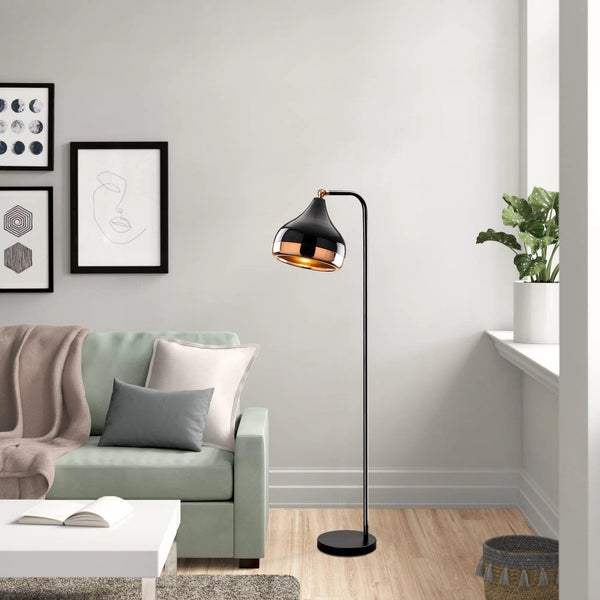 Lampadar Solaal, Negru, 30x17x120 cm