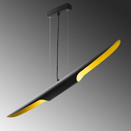 Lustra Alpida, Negru, 100x10x104 cm