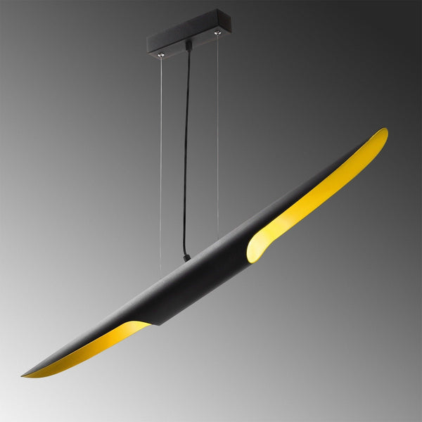 Lustra Alpida, Negru, 100x10x104 cm