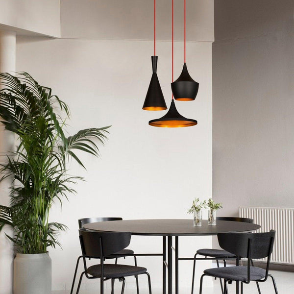 Lustra Amelie, Negru - Auriu, 51x51x130 cm