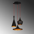 Lustra Amelie, Negru/Auriu