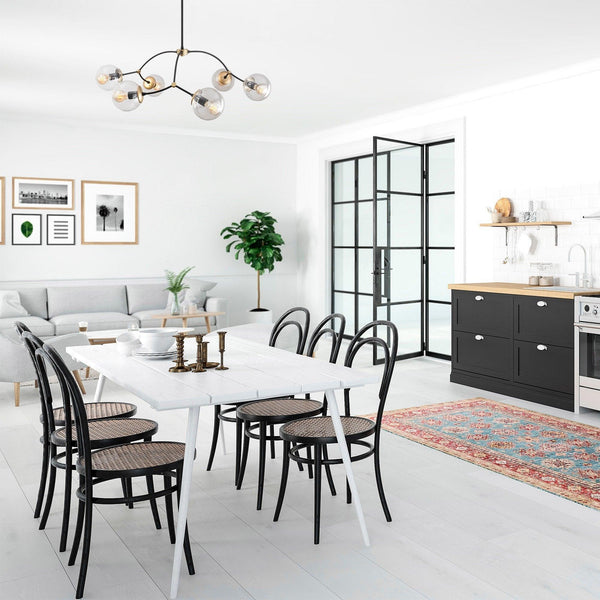 Lustra Amorica Dining Sufragerie, Negru, 90x90x69 cm