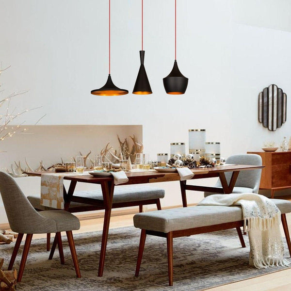 Lustra Archa, Negru - Auriu, 80x80x130 cm