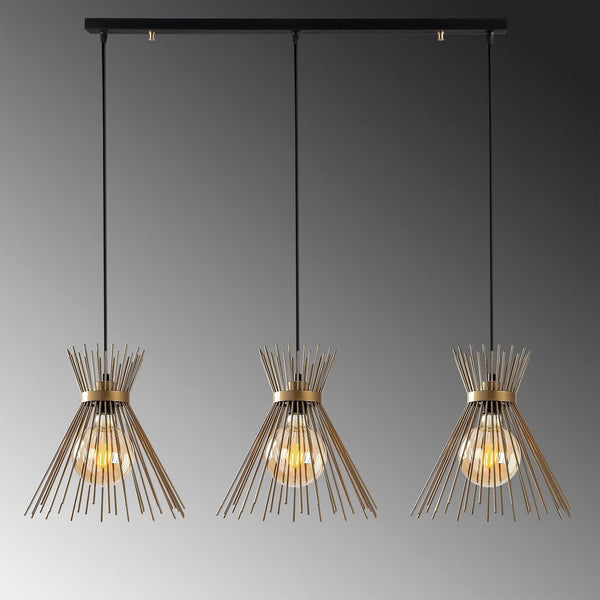 Lustra Arklight 03, Negru, 104x34x129 cm