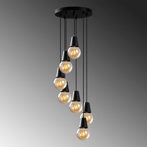 Lustra Candelabra, Negru, 50x50x104 cm