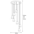 Lustra Candelabra, Negru