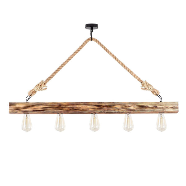 Lustra Candelaria 106, Lemn, Natural, 100x53x7 cm