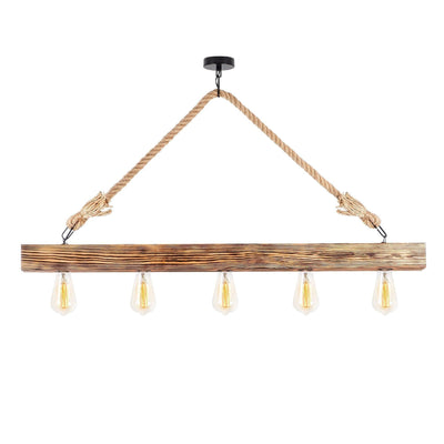 Lustra Candelaria 106, Lemn Natural