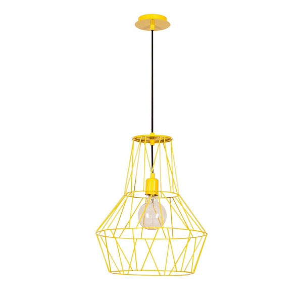 Lustra Eclare, Galben, 37x37x137 cm