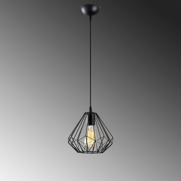 Lustra Fumelamp, Negru, 23x23x117 cm