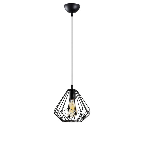 Lustra Fumelamp, Negru, 23x23x117 cm