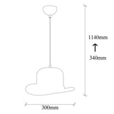 Lustra Gentleman, Negru