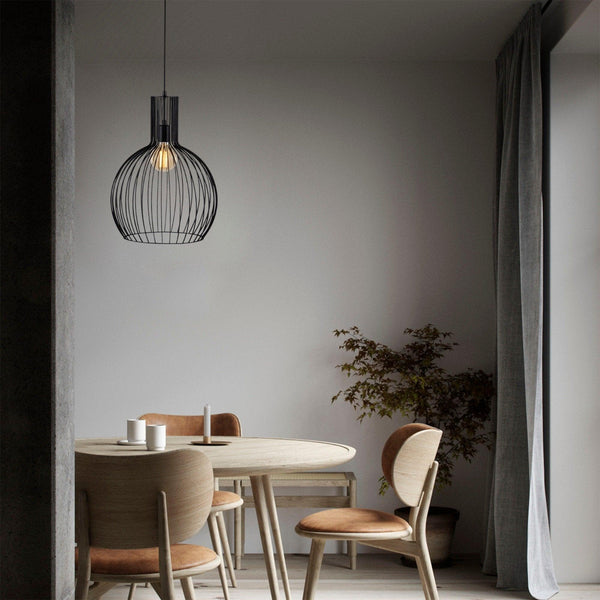 Lustra Glanvil, Negru, 38x38x146 cm