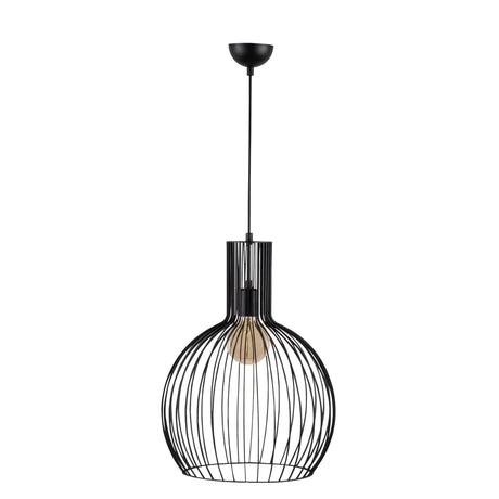 Lustra Glanvil, Negru, 38x38x146 cm