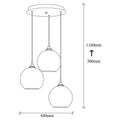 Lustra Lampal, Auriu/Negru