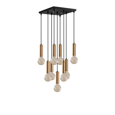 Lustra Lumie, Auriu/Negru