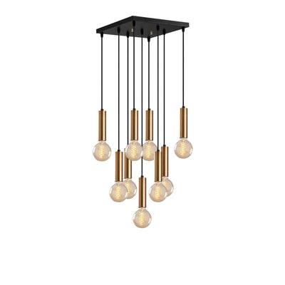 Lustra Lumie, Auriu/Negru