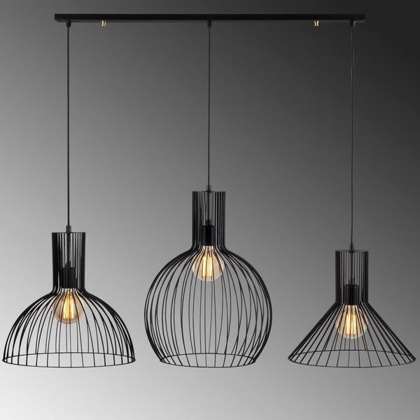 Lustra Luminar 68, Negru, 145x38x158 cm