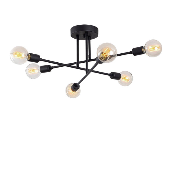 Lustra Luminar, Neagra, 64x64x30 cm