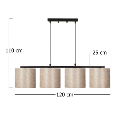 Lustra Luxxet, Negru/Crem
