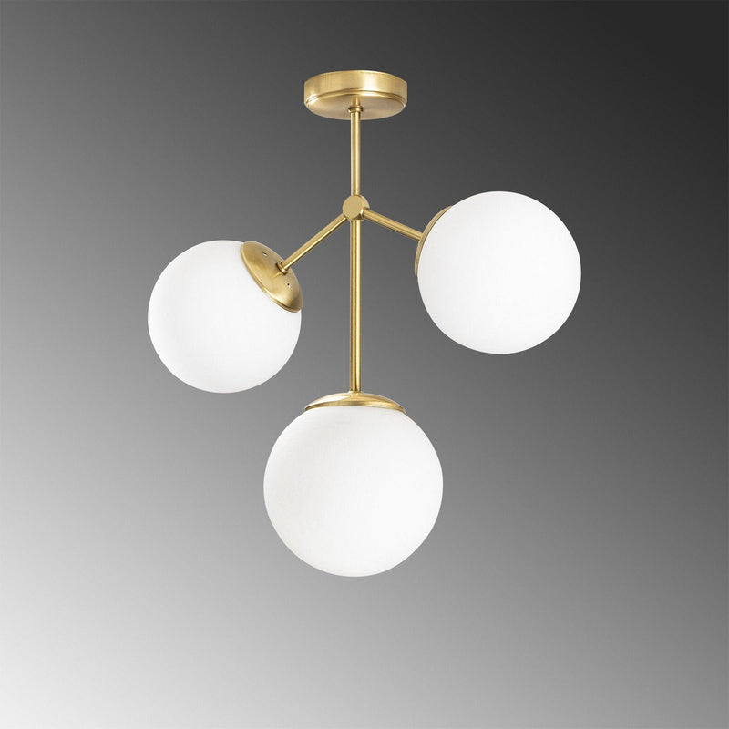 Lustra Ravelight 24, Galben/Alb