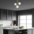 Lustra Ravelight 24, Galben/Alb