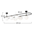Lustra Sparklight, Negru