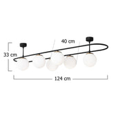 Lustra Sparklight, Negru