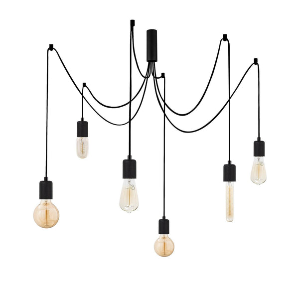 Lustra Walaso, Negru, 126x126x102 cm