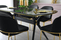 Masa Bucatarie Efor, Negru, 140x75x80 cm