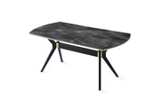 Masa Bucatarie Efor, Negru, 140x75x80 cm