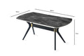 Masa Bucatarie Efor, Negru, 140x75x80 cm