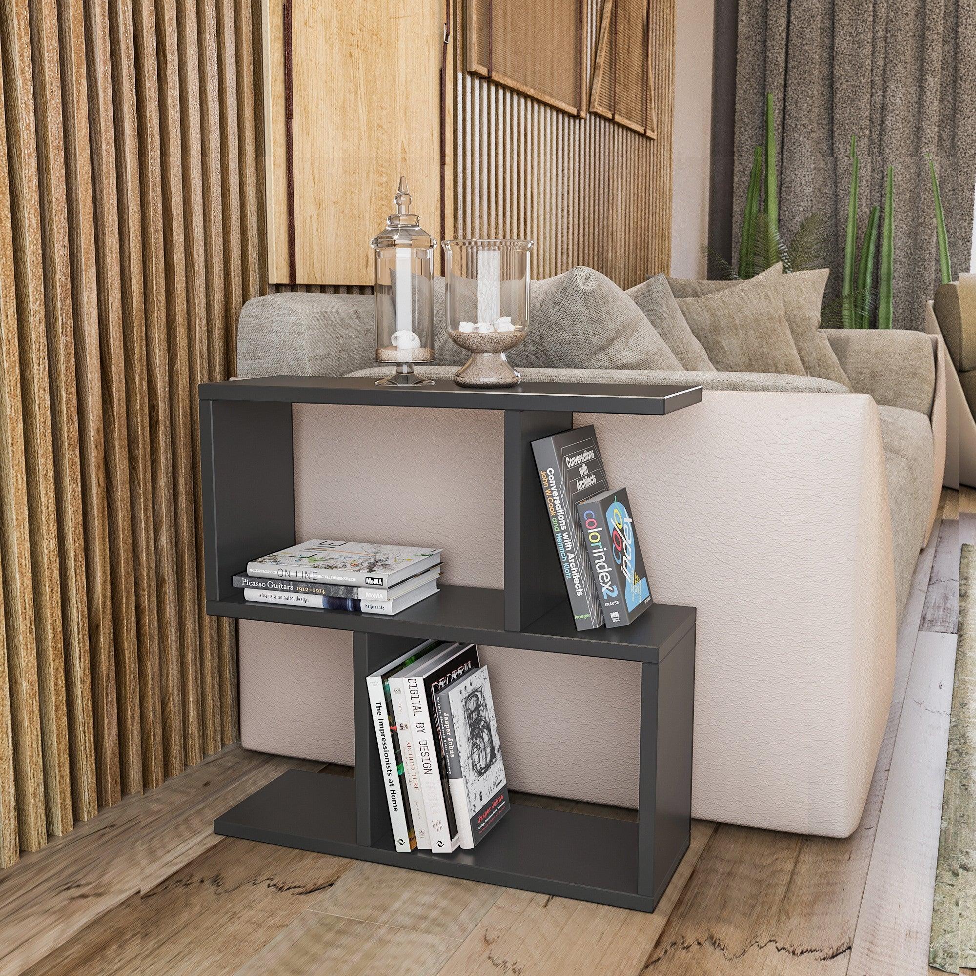 Masuta cafea Laterala Mavis, Gri, 60x60x20 cm – Adore Home