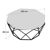 Masuta de cafea Elmax, Nuc, 90x38x90 cm