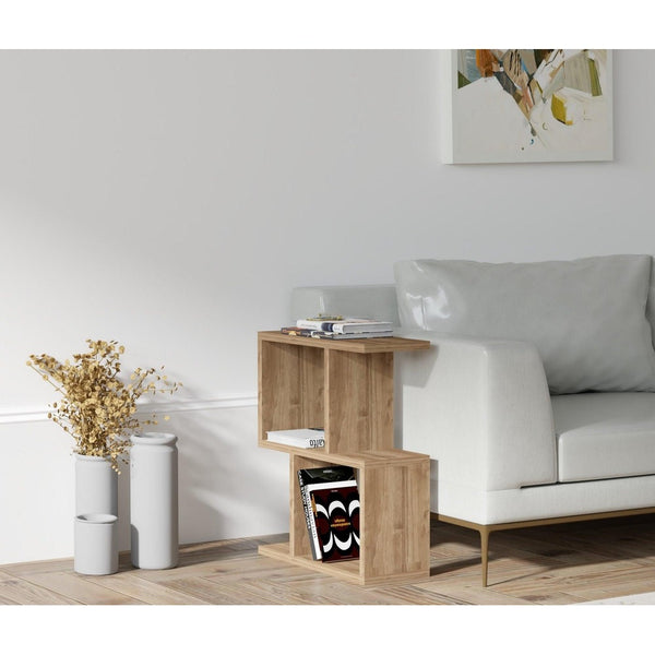 Masuta de Cafea Lateral Bombon, Nuc, 45x51x17 cm