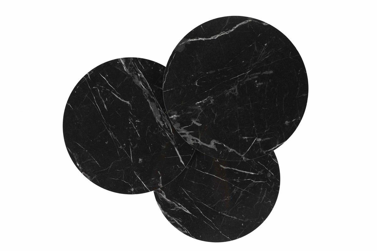 Masuta de Cafea MDF Mime, Negru, 38 x 38 x 55 - 50, 45 cm