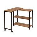 Masuta de cafea Melin cu roti, Negru Stejar , 70 x 63 x 76 cm,