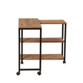 Masuta de cafea Melin cu roti, Negru Stejar , 70 x 63 x 76 cm,