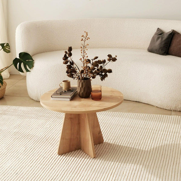 Masuta de cafea Mushroom - Living Oak, Stejar, 60x40x60 cm